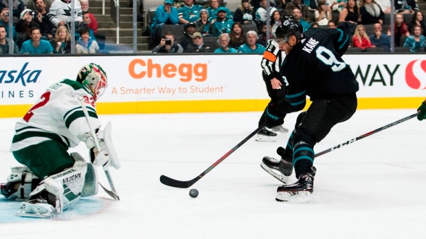 NHL: Marcus Sorensen, San Jose Sharks top Minnesota Wild