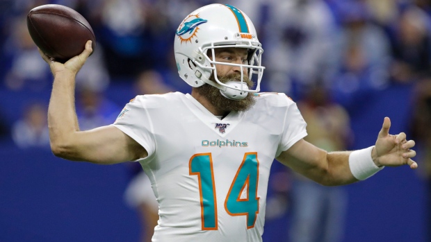 Miami Dolphins history of Ryan Fitzpatrick's number 14