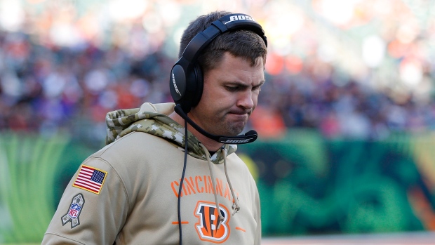 Cincinnati Bengals owner Mike Brown and head coach Zac Taylor with