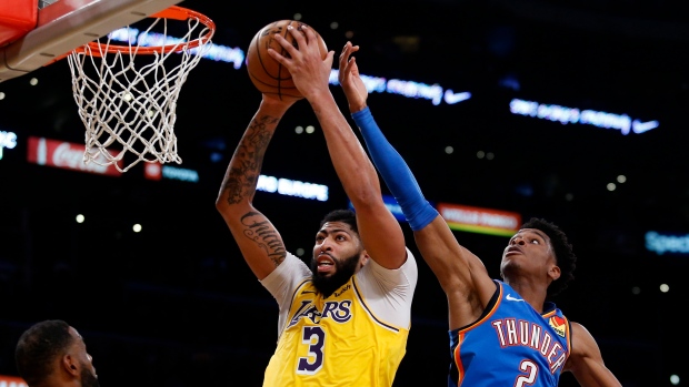 Anthony Davis’ 33 Points Lead Los Angeles Lakers Past Oklahoma City ...