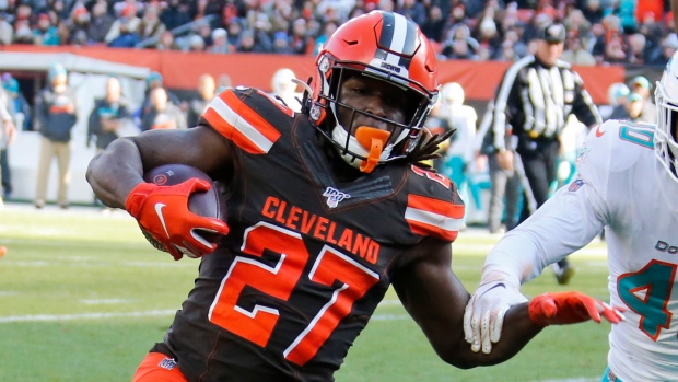 Browns RB Kareem Hunt suspended eight games for 'altercations'