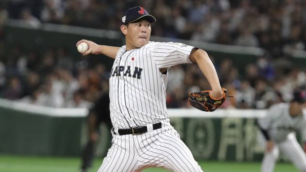 Shun Yamaguchi introduced by Blue Jays