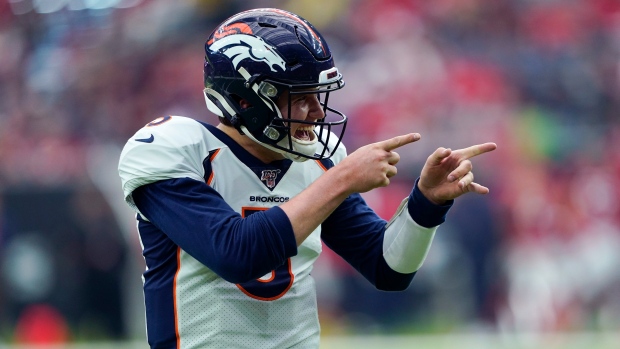 Lock throws 3 TDs in first half as Broncos beat Texans 38-24