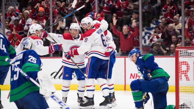 Montreal Canadiens celebrate