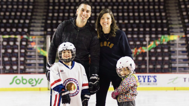 Chris Snow and his family