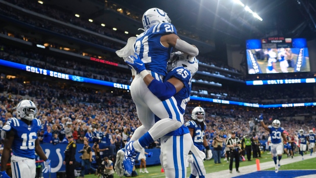 Nyheim Hines' long returns help send Indianapolis Colts past