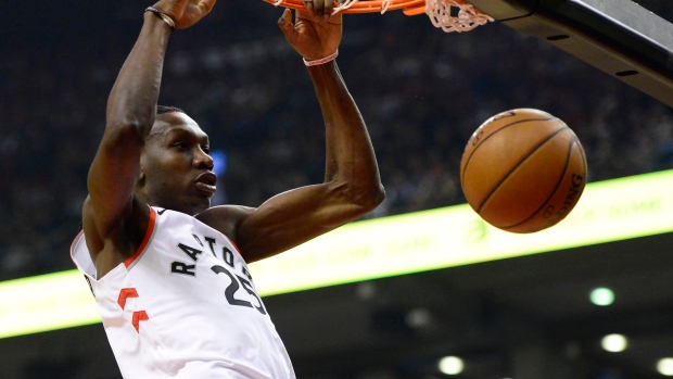 Raptors' Chris Boucher out with injury, will miss Montreal game