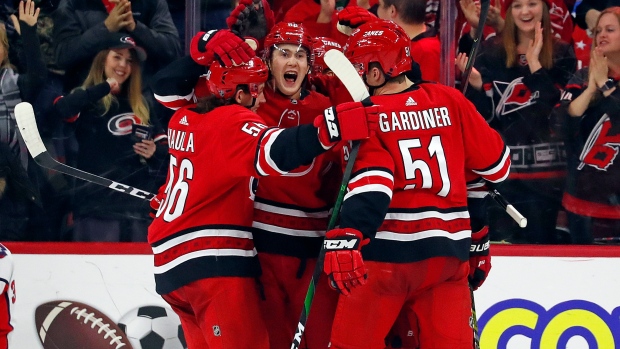 Carolina Hurricanes lose longest game in franchise history, trail