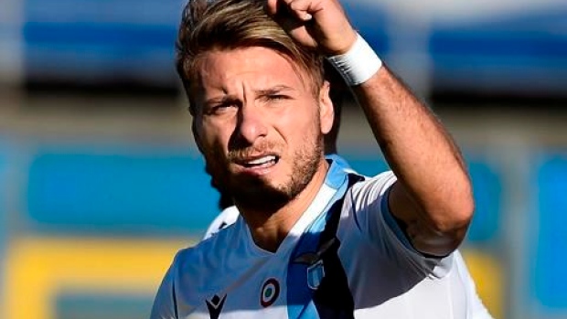 Ciro Immobile nets two as Lazio snatches win at 10 man Brescia