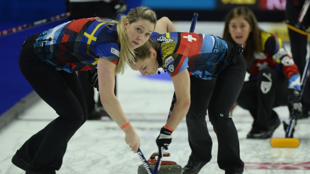 Eve Muirhead, Lauren Gray and Jennifer Dodds