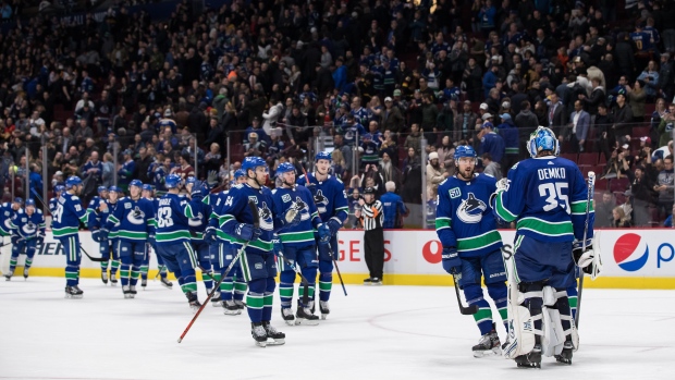 Vancouver Canucks celebrate