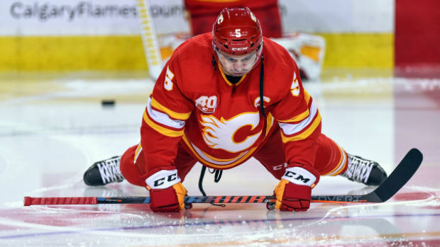 NHL Mark Giordano Calgary Flames Reebok Cross Check Premier
