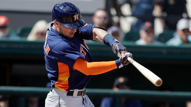 Bregman becomes 7th Astros player hit by pitch in 5 games