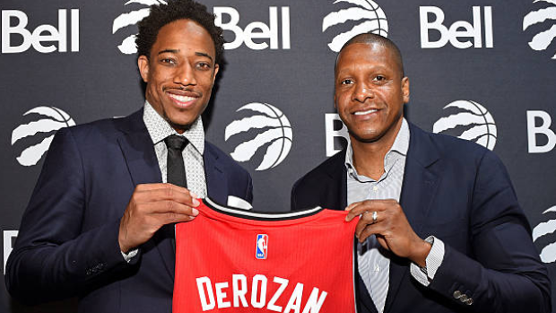 DeMar DeRozan and Masai Ujiri