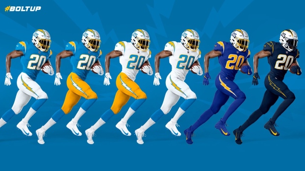 Look: Chargers will wear the all navy uniforms against the Browns