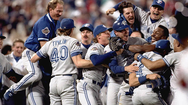 1992 Blue Jays celebrate World Series