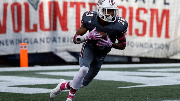 Isaiah Rodgers of the Indianapolis Colts scores a touchdown on a