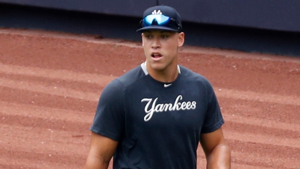 Yankees star Aaron Judge is only playing catch, timeline for return is  'unclear