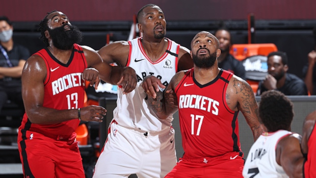 Serge Ibaka Scores 18 Points Toronto Raptors Beat Houston Rockets In Scrimmage Tsn Ca