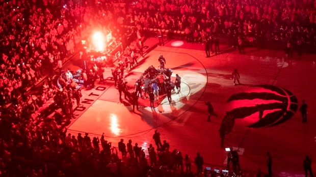 Raptors watch the 905's epic comeback at the Scotiabank Arena 