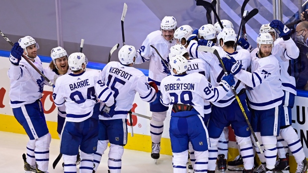 Toronto Maple Leafs celebrate