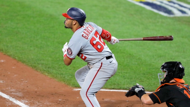 Nats 2B Luis Garcia 1st player born in 2000s to hit homer