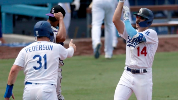 Dodgers beat Rockies 2-1 on Betts' infield single in 9th