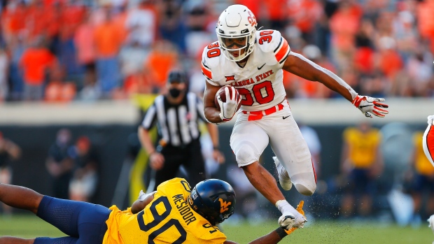 Chuba Hubbard ices it with late touchdown as Oklahoma State beats West ...