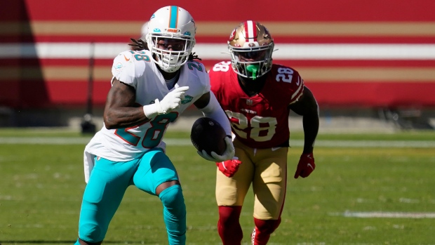 Ryan Fitzpatrick's 3 TD passes lead Miami Dolphins past San Francisco 49ers  