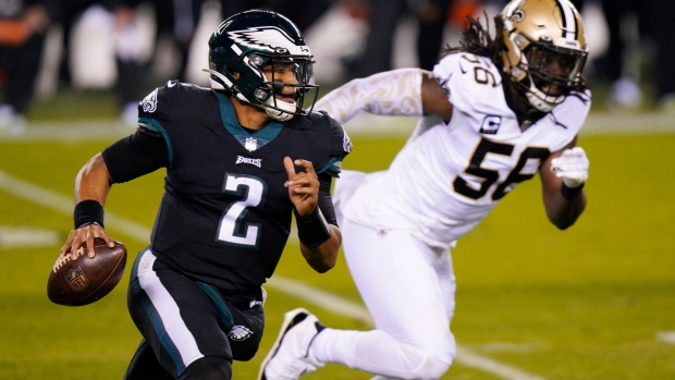 Eagles 24, Saints 21: Jalen Hurts, Miles Sanders spark upset win