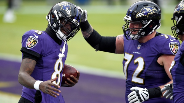 Lamar Jackson leads Baltimore Ravens to rout of Jacksonville Jaguars