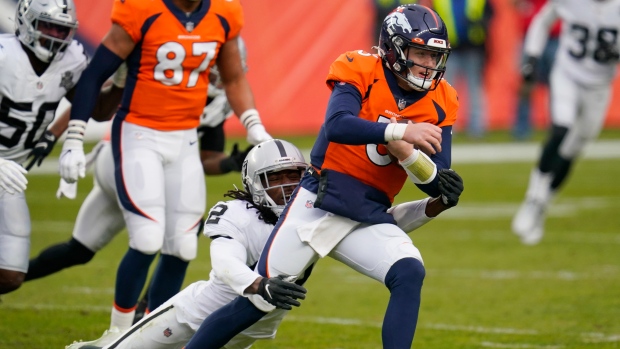 Broncos playoff hopes slip away with 17-13 loss to Las Vegas