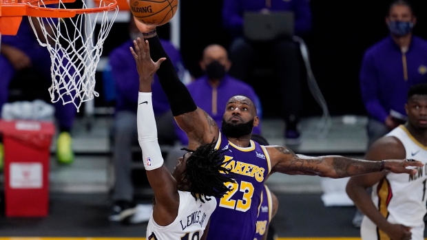 Healthy and happy: LeBron James, Anthony Davis lead Lakers back to