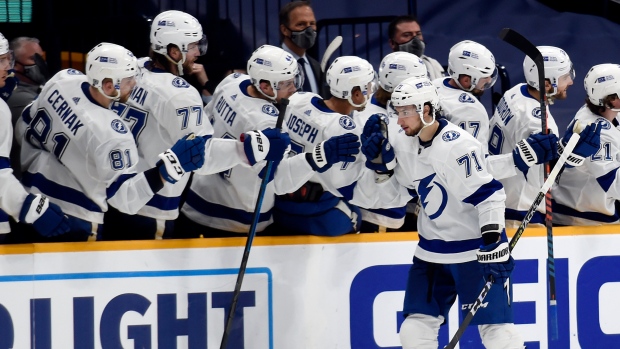 35 Curtis McElhinney Tampa Bay Lightning 2020 Stanley Cup Final