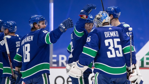 Vancouver Canucks celebrate