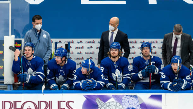 Maple Leafs bench