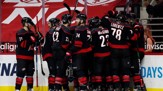 Carolina Hurricanes celebrate