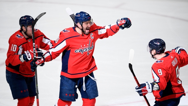 Washington Capitals celebrate