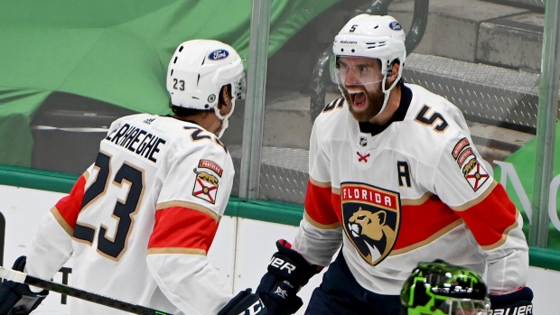 Aaron Ekblad's goal in OT gives Florida Panthers win over Dallas Stars 