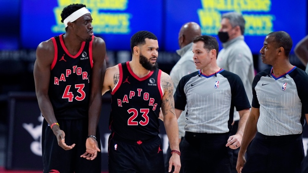 Pascal Siakam and Fred VanVleet