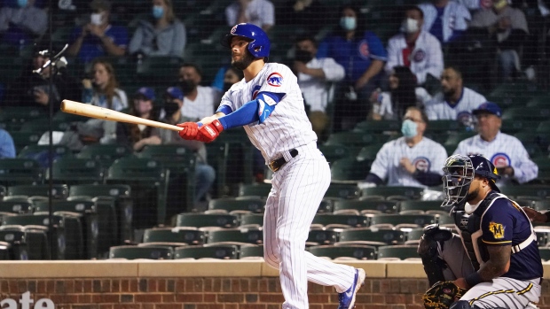 Javier Baez's home run lifts Cubs to 1-0 win over Giants in Game 1