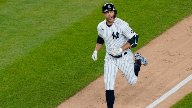 Giancarlo Stanton grand slam in bleachers leads New York Yankees