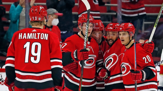 Jordan Staal Scores Twice Carolina Hurricanes Rally Past Florida Panthers Tsn Ca