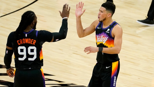 NBA_ Jersey Phoenix''Suns''Men Devin Booker Chris Paul Jae Crowder Deandre  Ayton Suns Finals Black Jersey Black Jersey 