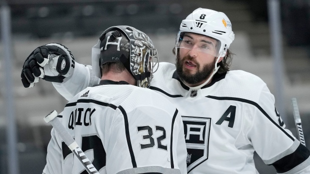 Blues top Kings as Drew Doughty misses game with knee injury