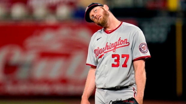 Washington Nationals pitcher Stephen Strasburg heading back to IL