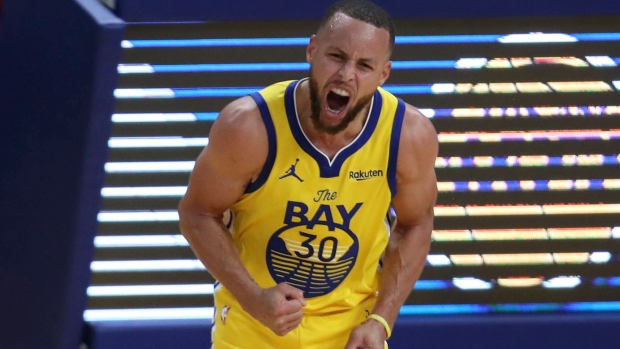 Steph Curry shows love to new Carolina Panthers draft pick Bryce Young  during Warriors warmup