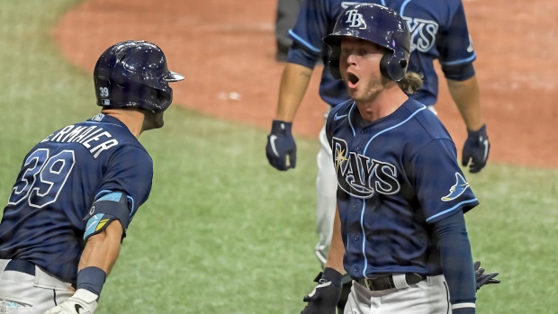 Former Tampa Bay Rays Outfielder Brett Phillips Has Happy