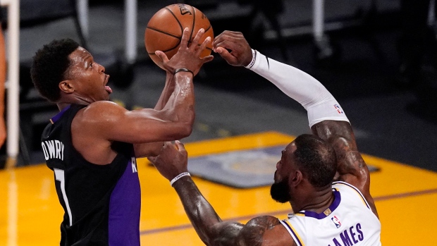 Kyle Lowry leads depleted Toronto Raptors past Los Angeles Lakers; LeBron James exits early - TSN.ca