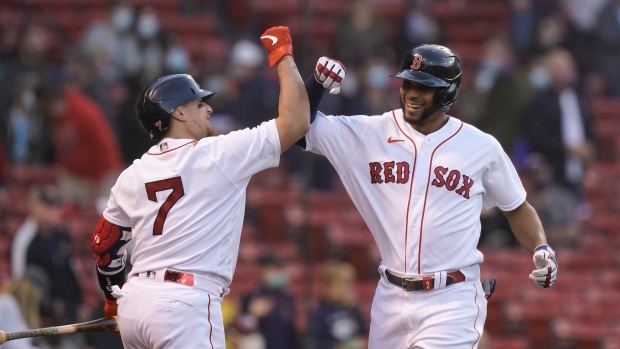 Xander Bogaerts home run Red Sox Mariners baseball